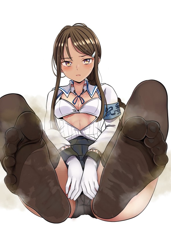靴下フェチ向けの女性足裏画像