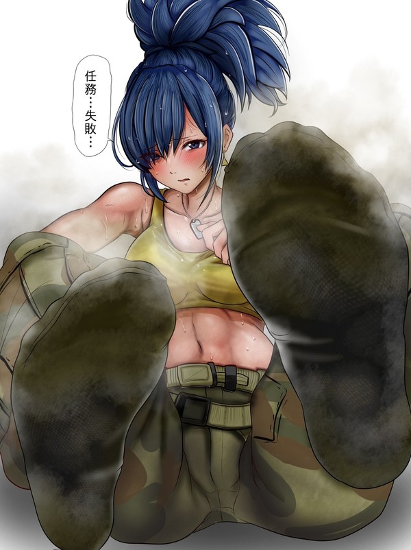 靴下フェチ向けの女性足裏画像